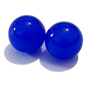 Venta al por mayor de cuentas de bolas lisas de Calcedonia azul natural, todas las formas y tamaños, corte, pedidos personalizados, material de piedras preciosas de ágata - Product Image 4