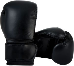 Guantes de boxeo de color negro, par de guantes de entrenamiento de boxeo profesional de alta resistencia con cuero genuino y el mejor molde de material - Product Image 6