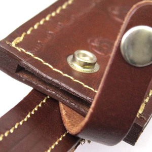 Top Hot Selling Factory OEM Product Rich Grain Leather Handmade Stamped Contrast Shaded Leather Sheath for Fixed Blade Knives - Product Image 4