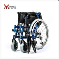 Rueda trasera de 24 pulgadas para Hospital, silla de mano médica, plegable, ligera, Manual, para personas mayores y discapacitados