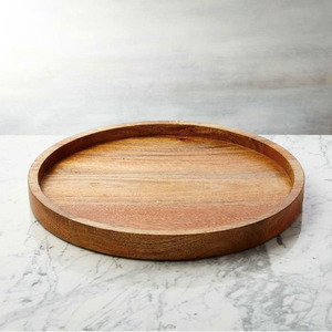 Cuenco para servir dulces de madera natural pulida, rústica, ecológica, con asa decorativa tallada a mano, ideal para regalos empresariales - Product Image 2