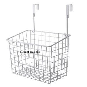 Handmade <b>Wire</b> <b>Basket</b> Square Shape Metal Wall <b>Basket</b> Black Power Coated Vintage Iron <b>Hanging</b> <b>Basket</b> Set Best Storage Wholesale - Product Image 6