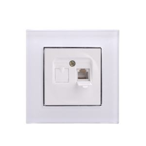 สหภาพยุโรปมาตรฐาน86ขนาด <span class=keywords><strong>CAT6</strong></span> RJ45วัสดุแก้วคู่คอมพิวเตอร์อินเทอร์เน็ต <span class=keywords><strong>Lan</strong></span> เต้าเสียบผนังซ็อกเก็ต - Product Image 1