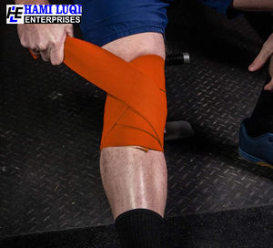 Enveloppe élastique au genou avec mélange de coton-Idéal pour les séances d'haltérophilie, de dynamophilie et de fitness en salle de sport - Product Image 4