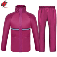 Manteau de pluie imperméable et réfléchissant noir, combinaison pantalon de pluie pour moto en extérieur fendue, de cyclisme, pour hommes et femmes, 2022