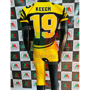 2026 personalizado fútbol americano Jersey práctica pantalones conjuntos último diseño sublimación jóvenes desgaste uniformes de talla grande venta para hombres - Product Image 2