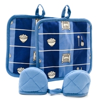 Ensemble de protège-plats 100% coton, résistant à la chaleur, compatible avec le four et la lave-vaisselle, respectueux de l'environnement, protection des mains.