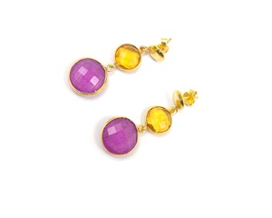 Intage tyle-pendientes de oreja ondulados, pendientes de aro - Product Image 3