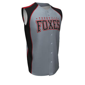 Ropa Deportiva Personalizada, Jersey de Béisbol con Botones y Rayas Finas, Sublimación, Jersey de Béisbol Personalizado en Blanco, Jersey de Equipo de Béisbol - Product Image 1