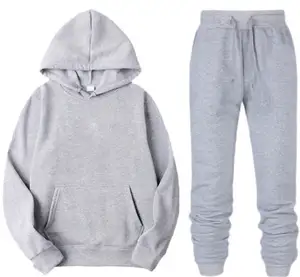 Sudaderas con capucha de lana de algodón 100% de corte regular para hombre, ropa deportiva térmica para invierno - Product Image 1