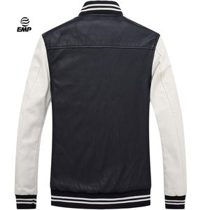 Veste universitaire unisexe de haute qualité nouveau Style Streetwear couleur unie vêtements d'hiver tissu léger fabricant de broderie - Product Image 4