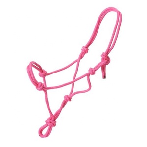 Cabestro de cuerda de nailon PP con cuerda de plomo impermeable Cabestros de caballo elegantes y fuertes Fabricante y exportador indio ecuestre completo - Product Image 2
