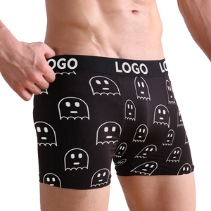 Calzoncillos y bóxer deportivos de LICRA para hombre, ropa interior Sexy con logotipo personalizado, de alta calidad, precio barato, venta al por mayor - Product Image 2