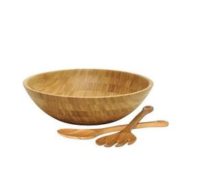 Ensaladera de madera de acacia, cuenco de madera de alta calidad, duradero y respetuoso con el medio ambiente, producto en oferta, 100% - Product Image 4