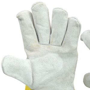 Guantes de trabajo de cuero dividido Rigger canadiense más vendidos, cómodos guantes de seguridad de tela de algodón, cuero de invierno - Product Image 2