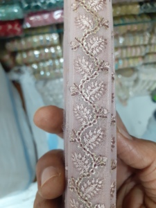 Rubans et lacets brodés à la main pour robe de mariée, faites à la main, de style indien, en tailles et couleurs assorties, 1 pièce - Product Image 5