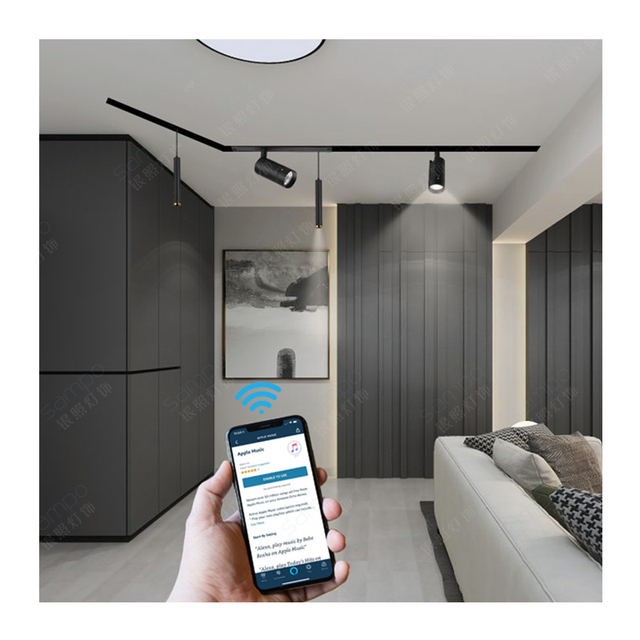 Smart Controlled Color Changing LED Track Lighting With Magnetic Track System