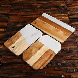 Planche à découper en marbre et bois avec poignée, planches à découper en bois et produits de forme carrée Offre Spéciale, vente en gros - Product Image 6