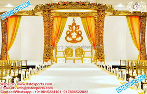 Décorations de mariage de luxe traditionnelles hindoues et indiennes du Sud Mandap Royal Fiber pour les États-Unis et la Floride Décorations de mariage en Floride - Product Image 5