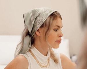 Bandana <b>Head</b> <b>Scarf</b> Custom Design Digital Printing Lady Hair Ready to Wear Cheap Price Best <b>Scarves</b> - Product Image 2