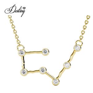 Collar con colgante de <span class=keywords><strong>Tauro</strong></span> de astrología de 12 meses adornado con cristales de Swarovski, joyería elegante de plata Daisini 925 para mujer - Product Image 5