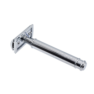 Maquinilla de afeitar de seguridad ajustable para hombre, nueva maquinilla de afeitar de doble filo, de Metal plateado brillante, 2022 - Product Image 4