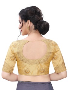 Très attrayant indien femmes concepteur broderie pierre travail hauts prêts Blouses fête porter mariage dernières dames porter chemisier vêtements - Product Image 3