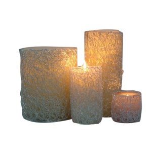 New Design <b>Candles</b> with Iron Wire Cage Designer Pillar <b>Candles</b> Stands Decorative Pillars <b>Candles</b> - Product Image 3