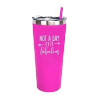 Taza de viaje de doble pared con aislamiento al vacío, vaso termo de acero inoxidable de 22oz, precio competitivo