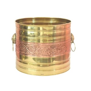 Exclusive Design Indoor Outdoor Decoration Metal <b>Plant</b> <b>Pots</b> Free Standing Planters Brass Planter Wedding Party and Christmas - Product Image 1