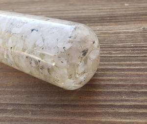 Bâton de massage en orgone de pierre de lune arc-en-ciel de haute qualité, lisse et poli, en cristaux naturels, utilisé pour la guérison et la décoration - Product Image 5