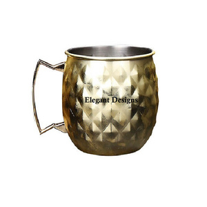 Taza de cerveza de cobre martillado, diseño creativo hecho a mano, mula de Moscú, jarra de cerveza de cobre elegante indio - Product Image 5