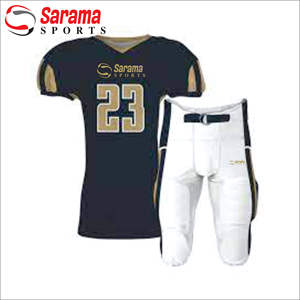 อเมริกันฟุตบอลชุดทำในปากีสถานการฝึกอบรมระเหิดพิมพ์ผ้าโพลีเอสเตอร์100% - Product Image 1