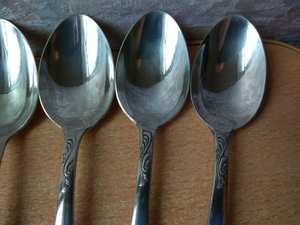 Cuillère de cuisine en aluminium argenté avec finition polie miroir Parfaite pour la cuisine quotidienne, les repas et les ustensiles de cuisine élégants et le mariage - Product Image 4