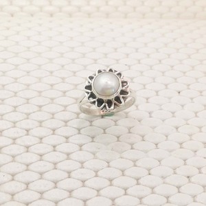 Anillos de compromiso de Plata de Ley 925 para mujer, piedras preciosas de perlas a granel, joyería fina de plata 925 para boda, Perla de agua dulce, boda redonda - Product Image 6