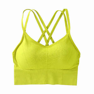 Sujetador deportivo de compresión de talla grande transpirable Anti-sudor Fitness Sujetador de yoga sin costuras Ligero Ecológico Gimnasio Entrenamiento Top - Product Image 3