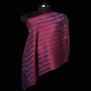 ผ้าคลุมไหลพิมพ์ลายแฟชั่นทำจากขนสัตว์ 100% สำหรับผู้หญิง ผ้าฝ้ายสำหรับฤดูหนาว - Product Image 1