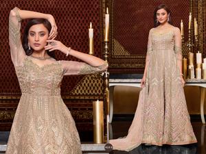 Elegant Anarkali <strong>Frocks</strong> <strong>Design</strong> | Anarkali Dresses | Anarkali <strong>Net</strong> &amp; Chiffon <strong>Design</strong> 2021 - Product Image 6