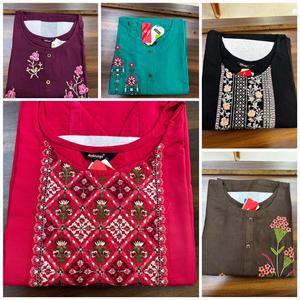 Havy ชุดกระโปรงผ้าเรยอนปักสวยงามสำหรับผู้หญิง,ชุดเดรสสำเร็จรูปทำจากผ้าเคอร์ติสดีไซน์แบบเรียบง่ายพิมพ์ลาย - Product Image 6