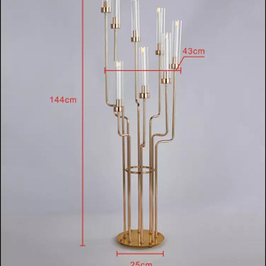 golden candle holder
