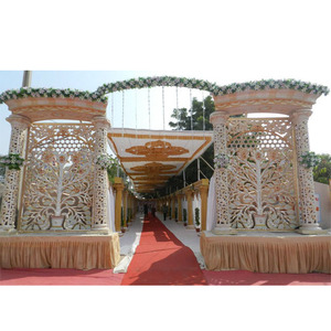Décoration d'entrée royale pour le mariage Configuration d'entrée en fibre de grand mariage Look incroyable Porte d'entrée de bienvenue de mariage Australie - Product Image 1