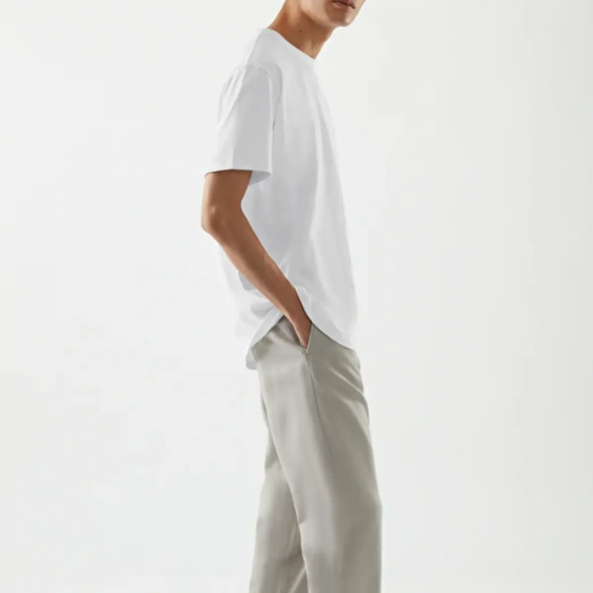 Camiseta de algodón con logo bordado para hombre, camiseta blanca de algodón con diseño impreso completo de CHINA