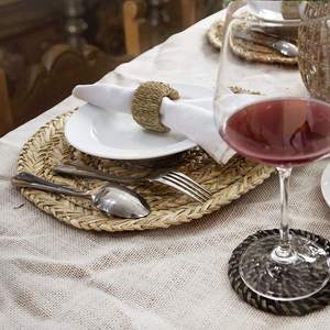 Venta al por mayor 100% Natural Vietnam Seagrass Ecológico Cartón Tamaño personalizado Estilo minimalista Manteles individuales/Almohadillas Set Mesa de artesanía - Product Image 4
