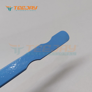 Pince à épiler de type A lisse bleu clair, pour extensions de cils, avec Base, outils de maquillage, soins de beauté, étiquette privée, 1 pièce - Product Image 6