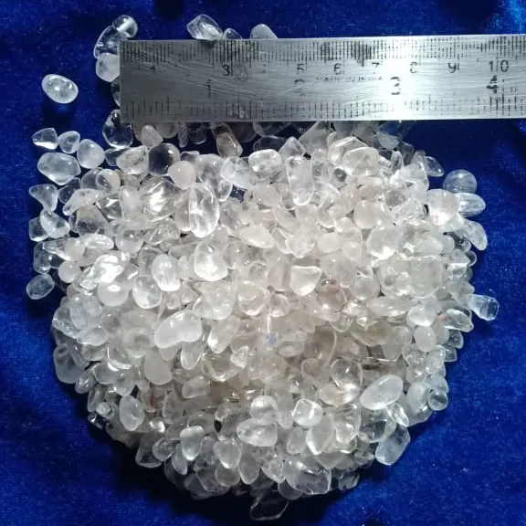 precious stone chips and smaller round machine polished pebbles special export for industrial specialized application