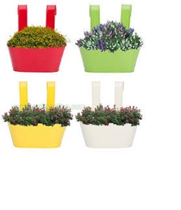 Macetero de metal fuerte para interior de plantas y flores, decoración para sala de estar, hogar, terraza, balcón y jardinería del hogar - Product Image 1