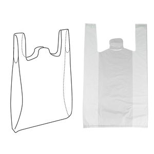 Sac en plastique HDPE recyclable à soufflets latéraux avec fermeture thermosoudée pour le shopping - Prix abordable en gros - Product Image 3