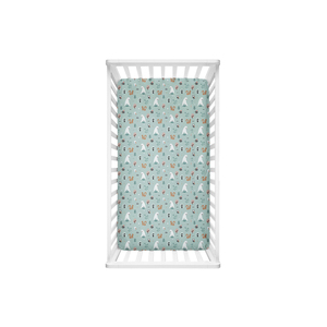 Prix de gros Beau Design Imprimé Mousseline Personnalisé 100% Coton Bébé Drap housse - Product Image 1