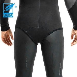 UOO fábrica OEM ODM 3mm 5mm 7mm dos piezas de manga larga con capucha neopreno pesca submarina traje de buceo libre - Product Image 6