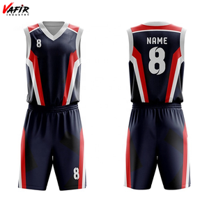 Conjunto de Uniforme de Baloncesto Unisex Personalizado, de Secado Rápido y Transpirable, Antibacterial, 100% Poliéster, para Jugadores de Talla Grande - Product Image 2